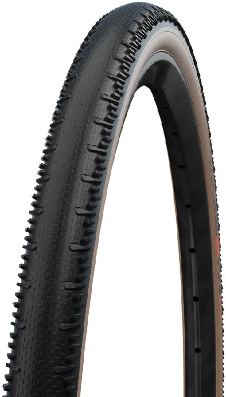 bicycle trail map-Schwalbe G-One RS Tire - 700 x 40 Tubeless Folding BLK/Transparent Evolution Line Super Race V-Guard Addix Race