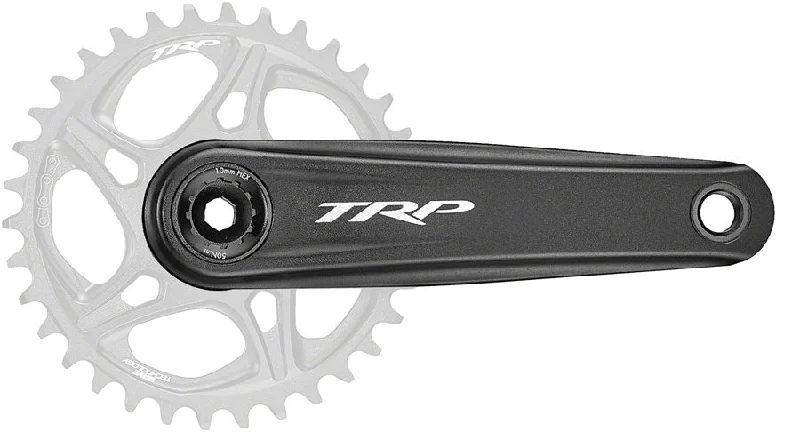 bicycle drivetrain care-TRP CK-8070 DH Crankset - 165mm 7-Speed For 83mm DH Frame BB DM CINCH Chainring Interface 30mm Spindle Sandblasted BLK