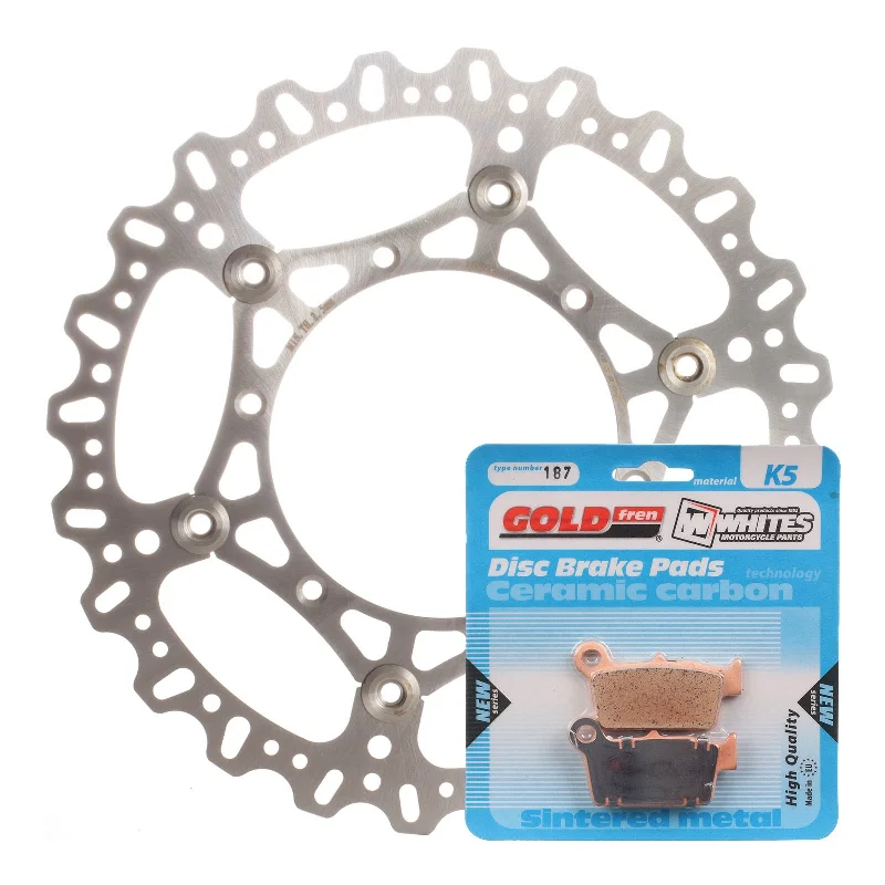 bicycle pad bedding-BRAKE DISC & PAD FRONT KIT - YAM WR250F 17-20 - WAVE