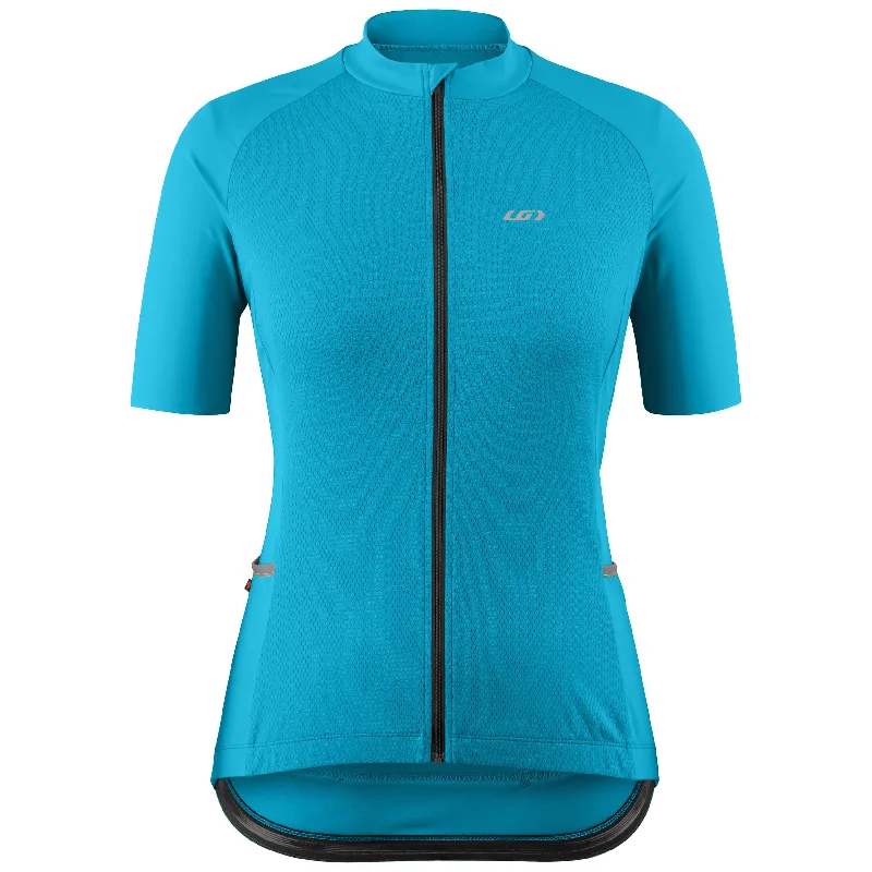 bicycle frame shield-Louis Garneau Beeze 4 Short Sleeve Road Jersey - Womens - Blue Hawaii - 2022