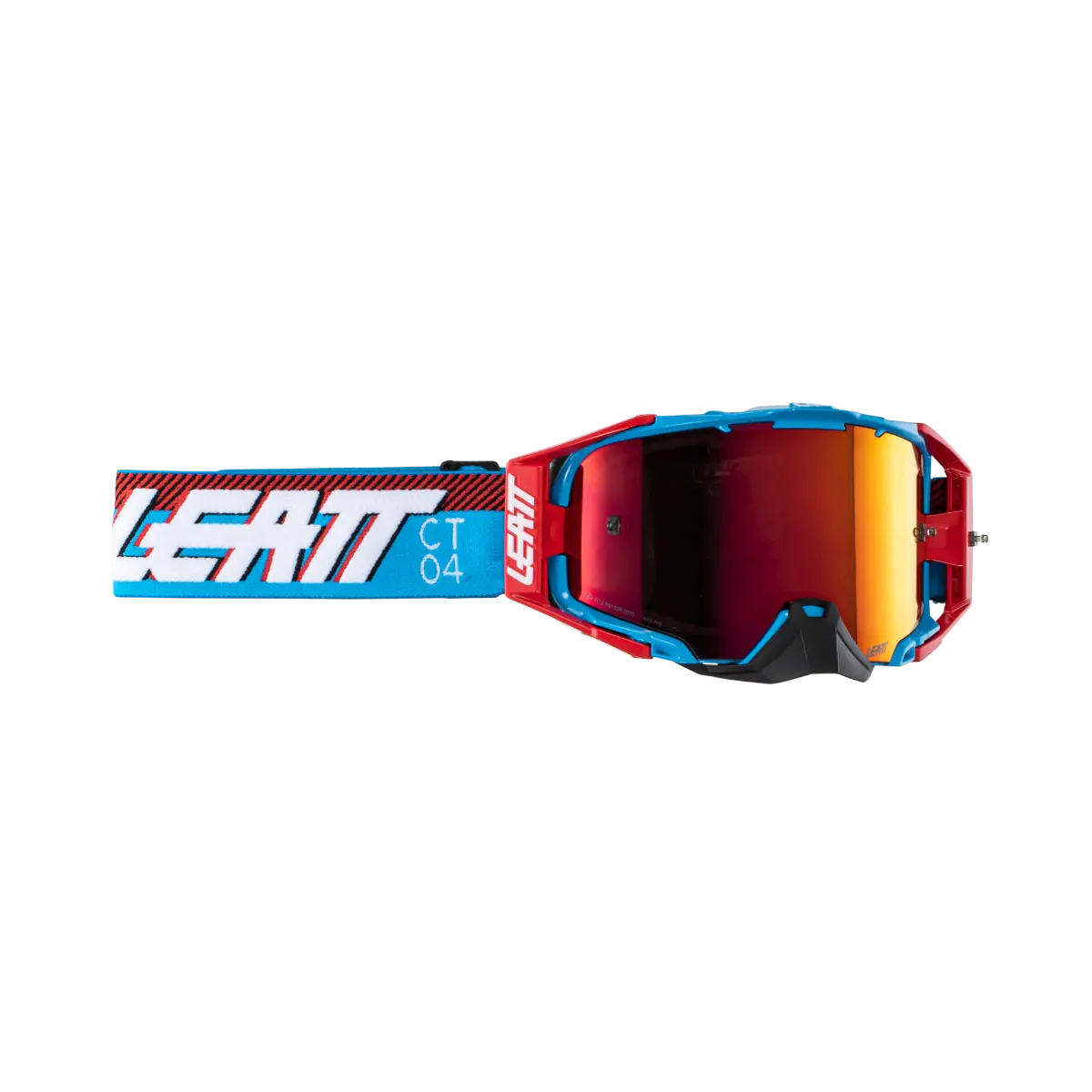 bicycle dropout style-Leatt Velocity 6.5 Iriz MTB Goggle - Cyan-Red - 2024