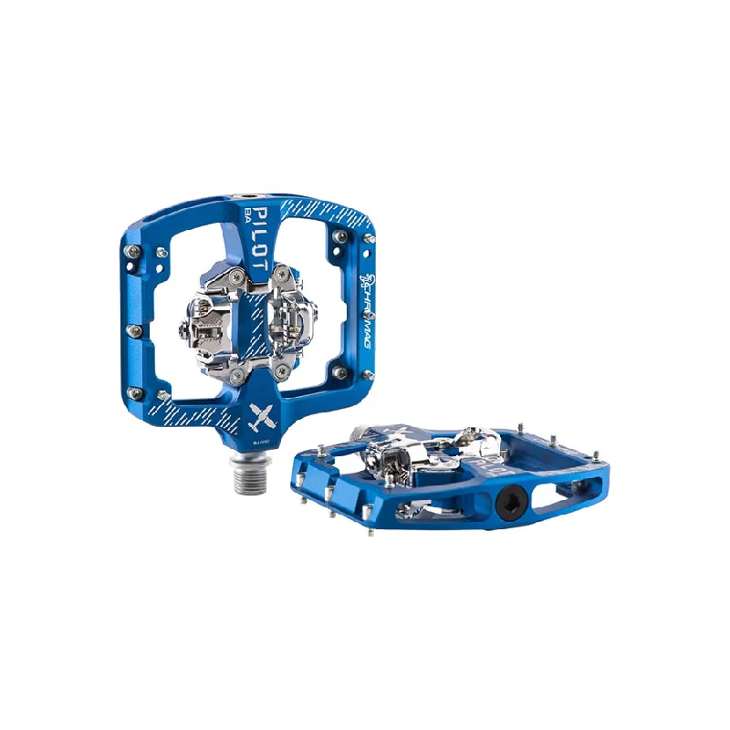 bicycle rust prevention-Chromag Pilot BA SPD Pedals Blue