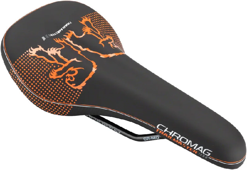 bicycle workshop tires-Chromag Trailmaster DT Saddle 280 x 135mm 305g Black/Orange