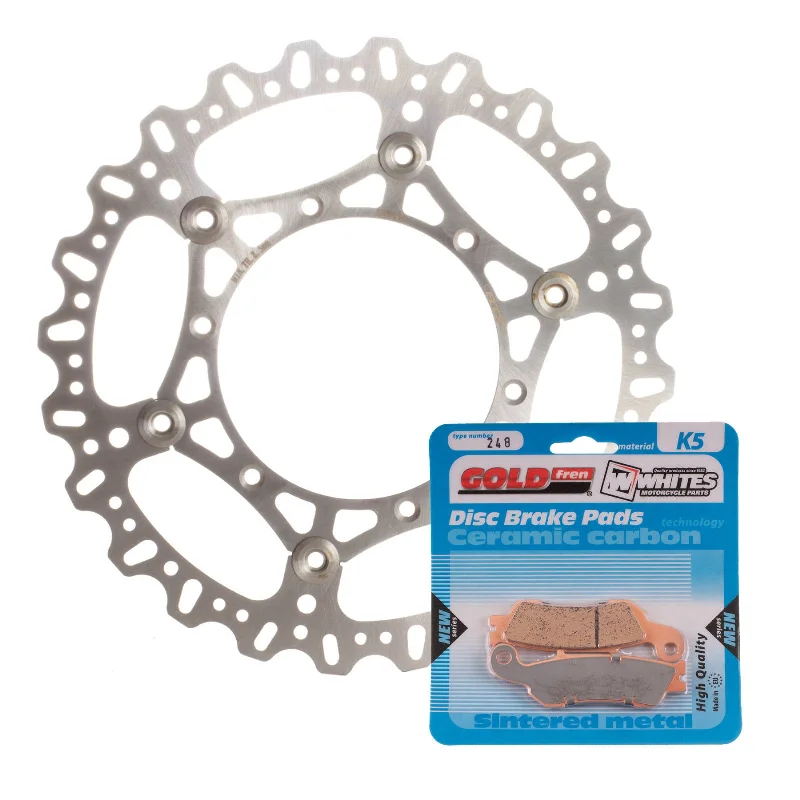 bicycle oil change-BRAKE DISC & PAD FRONT KIT - YAM WR450F 16-20 - WAVE