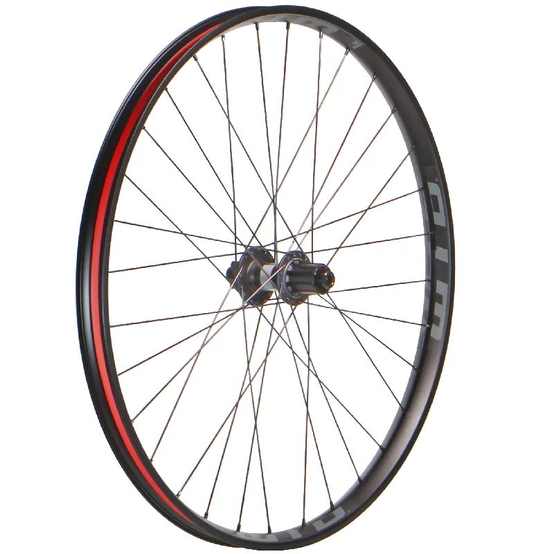 bicycle lightweight tires-Wheel Factory WTB KOM Tough i35 27.5" DT 370 LN Rear 12x148 Boost HG