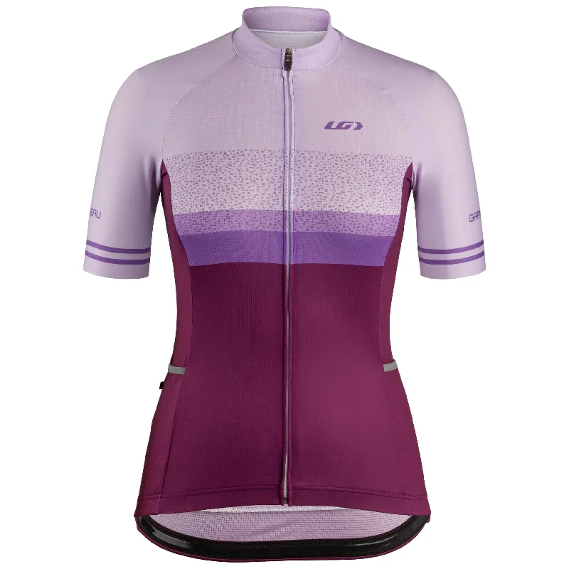 bicycle chain shield-Louis Garneau Premium Short Sleeve Jersey - Womens - Salvia Purple - 2022