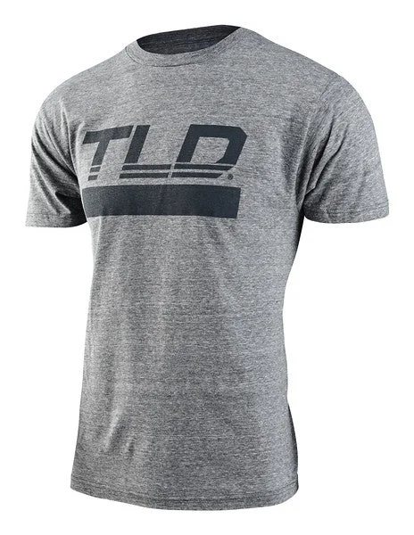 bicycle charger tires-Troy Lee Designs Speed Logo Short Sleeve Tee - Ash Heather