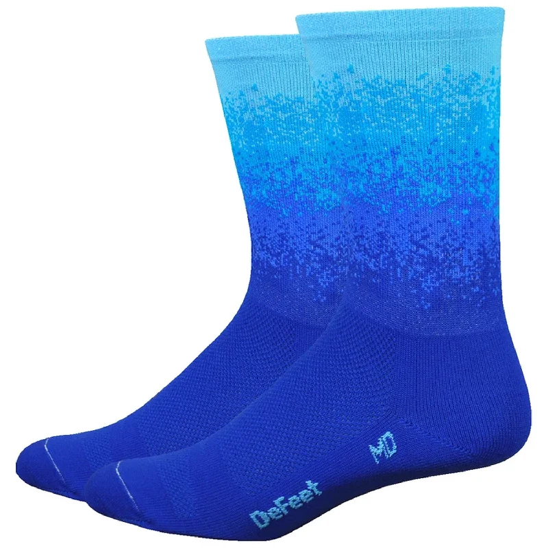 bicycle steel frame-Calze DeFeet Aireator 6 - Ombre blu