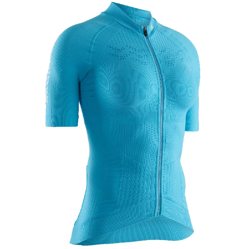 bicycle downhill frame-Maglia donna X-Bionic Effektor 4.0 Bike Zip - Azzurro