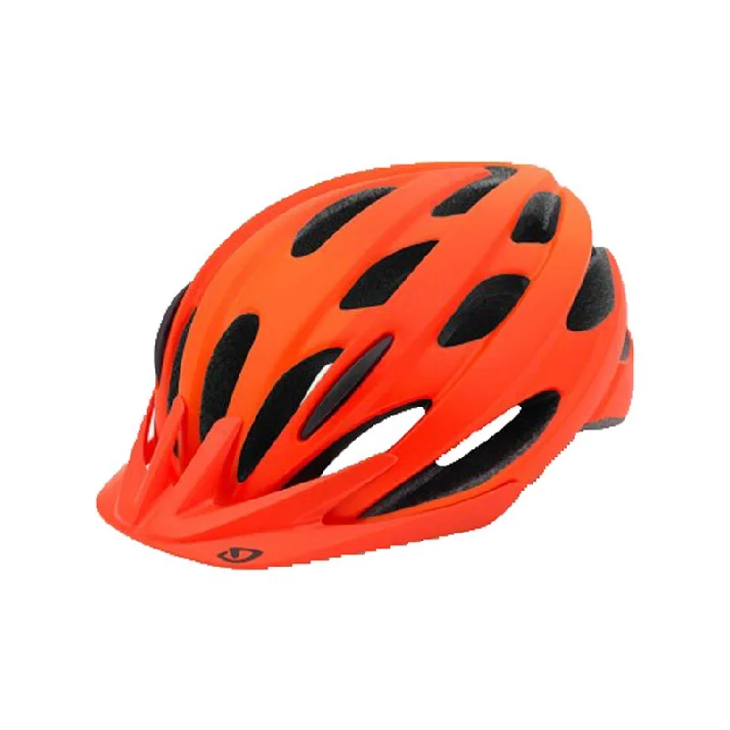 bicycle chain tires-Giro Revel MTB Helmet - Matt Vermillion-Flame Fade