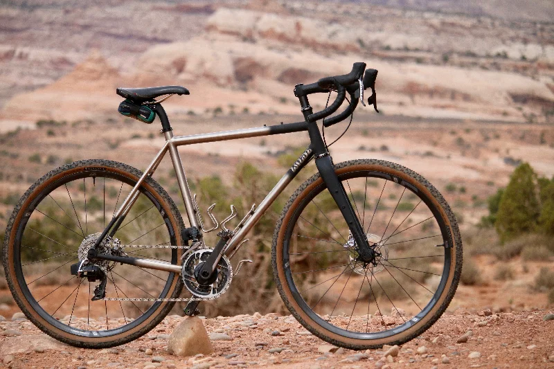 bicycle retro tires-Earth Ship Titanium Frameset - Gravel Race