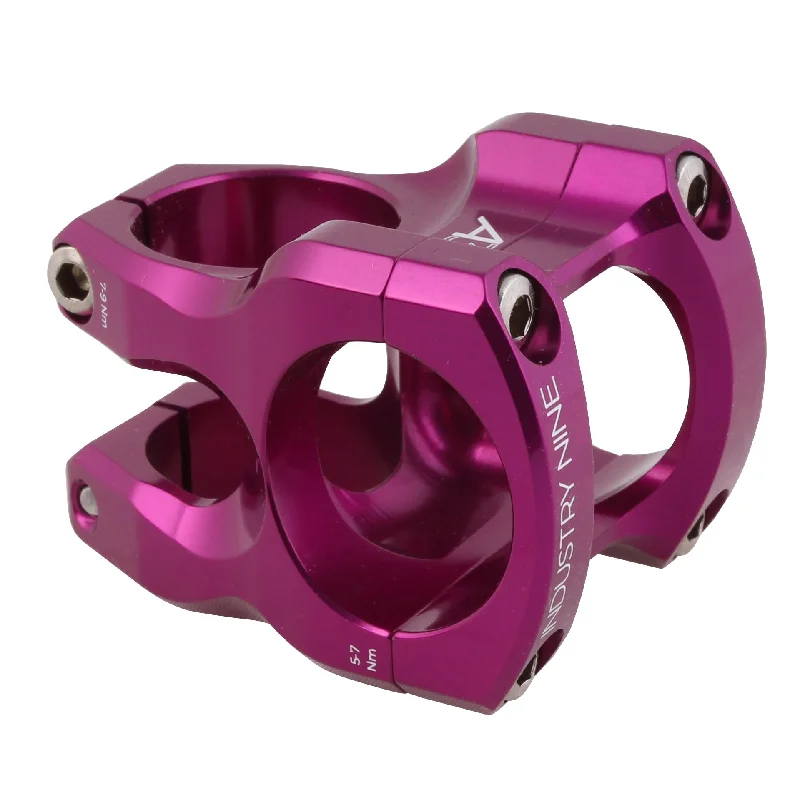 bicycle jersey frame-Industry Nine A318 Stem (31.8) 30mm Purple