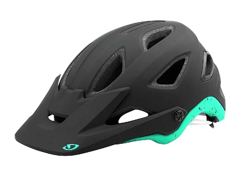 bicycle pedal frame-Giro Montaro MIPS MTB Helmet - Matt Black-Turquoise