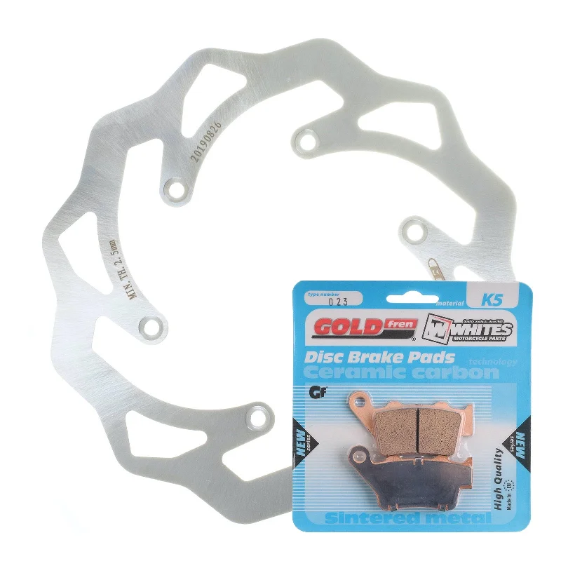 bicycle brake fluid-BRAKE DISC & PAD REAR KIT - KTM 450 EXC 03 - WAVE