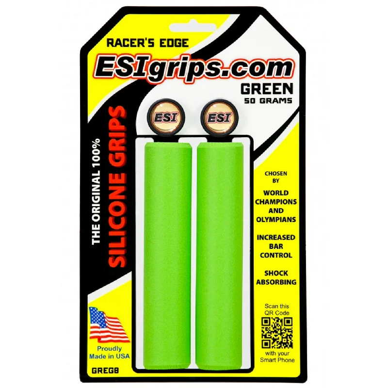 bicycle insurance tires-Manopole Esigrips Racer’s Edge - Verde