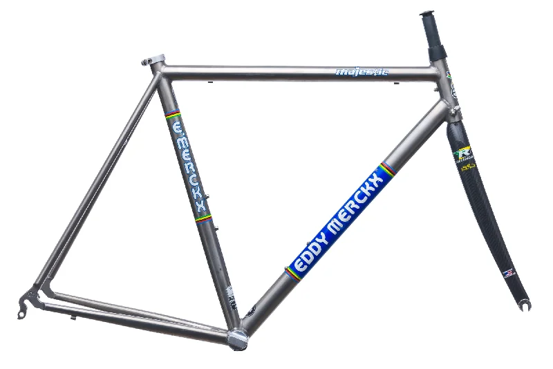 bicycle handlebar swap-Eddy Merckx Majestic 54cm Frameset - 2000