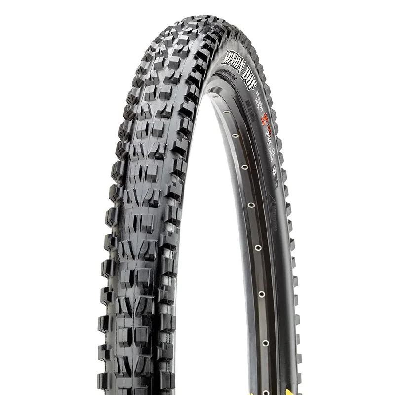 bicycle indoor tires-Maxxis Minion DHF Mountain Tire 27.5"x2.50 Folding Tubeless Ready MaxxGrip DH E50 Wide Trail 60x2TPI Black