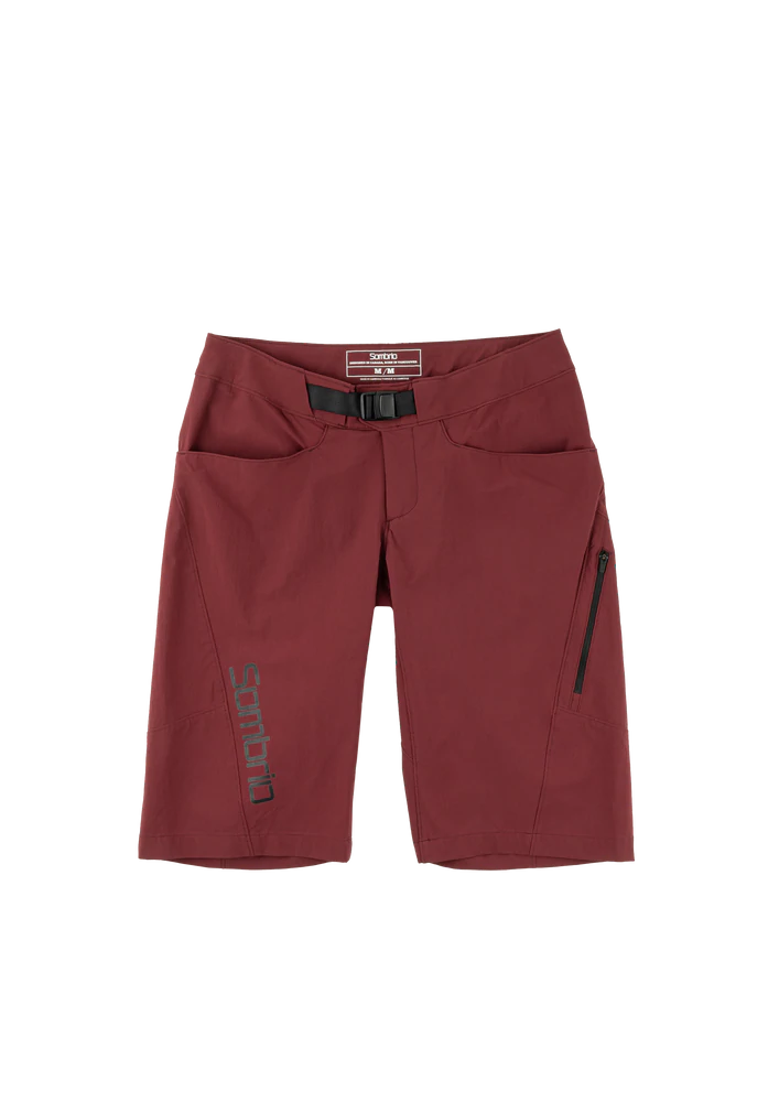 bicycle sidewall frame-Sombrio V'Al 2 MTB Short - Womens - After Ride Wine