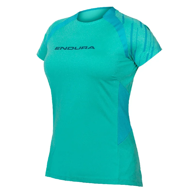 bicycle geometry specs-Maglia donna Endura Singletrack MTB - Verde acqua