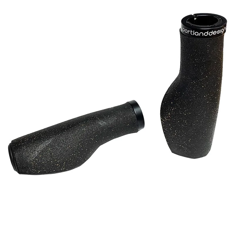 bicycle lever pull-GRIPS PDW LOCKON CORK CHOP ERGO CORK/BK-CLAMP 128mm