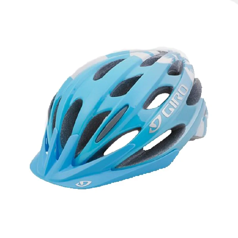 bicycle sprocket size-Giro Verona MTB Helmet - Womens - Ice Blue Flowers