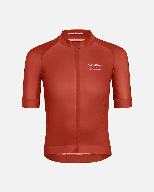 bicycle race tires-Mechanism Jersey - Deep Red