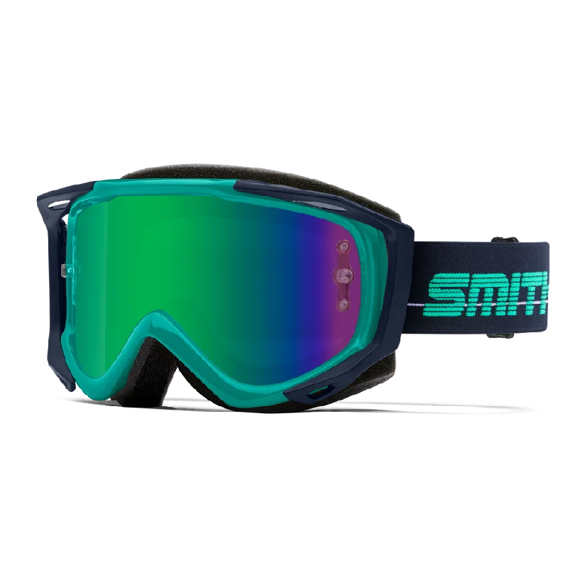 bicycle handlebar frame-Smith Fuel V.2 Max MTB Goggle - Jade-Indigo