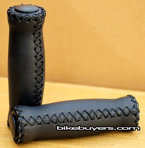 bicycle pump frame-Velo Vinyl Leather Grips - Black, for 7/8" handle bars of beach cruiser bikes